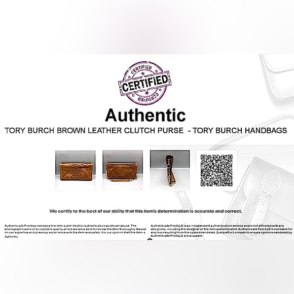 Tory Burch Suki Reva Clutch in Toffee Brown Leather, Excellent, Almost New! - Picture 7 of 11